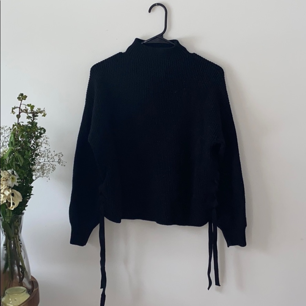 Black Turtleneck Sweater